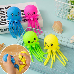 4pcs Squishy Jellyfish Squeeze Toys for Pool Holiday Party