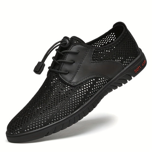 Men's Lightweight No Tie Athletic Shoes with Ventilation Holes