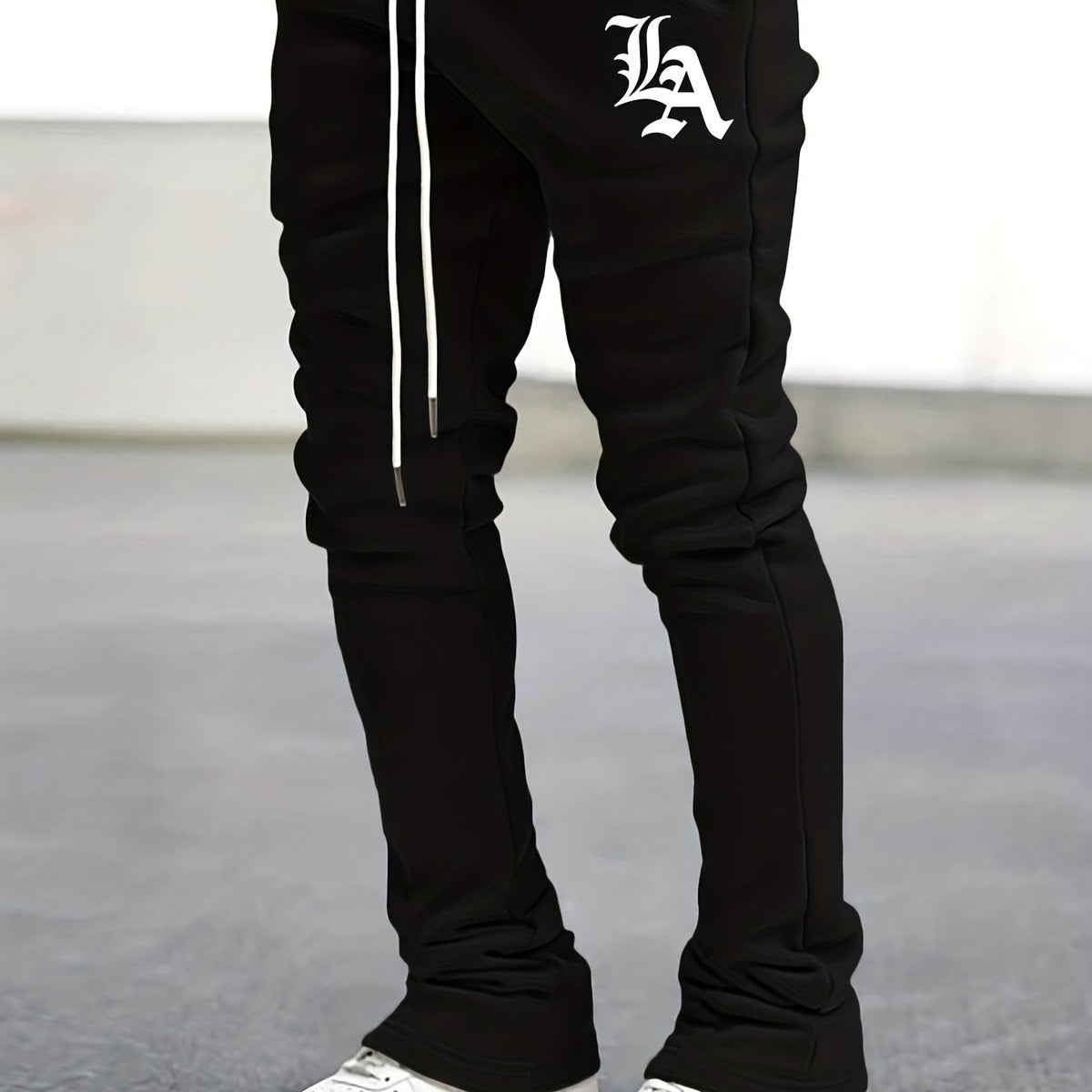 Men's Hip Hop Style Joggers Casual Flared Trousers