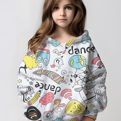Graffiti 3D Print Sweatshirt Hoodie Boys Girls