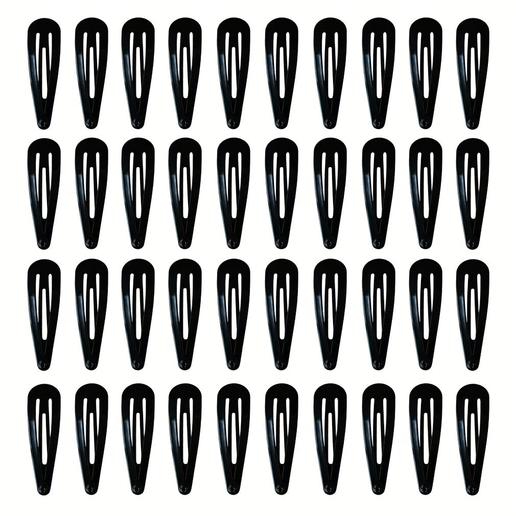 40Pack Metal Snap Hair Clips for Women Girls Kids Teens Toddlers
