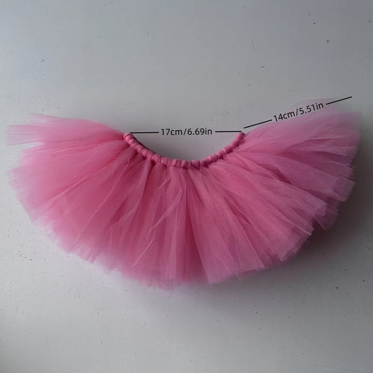 Pink Ballet Skirt Set with Floral Headband - Newborn Girls
