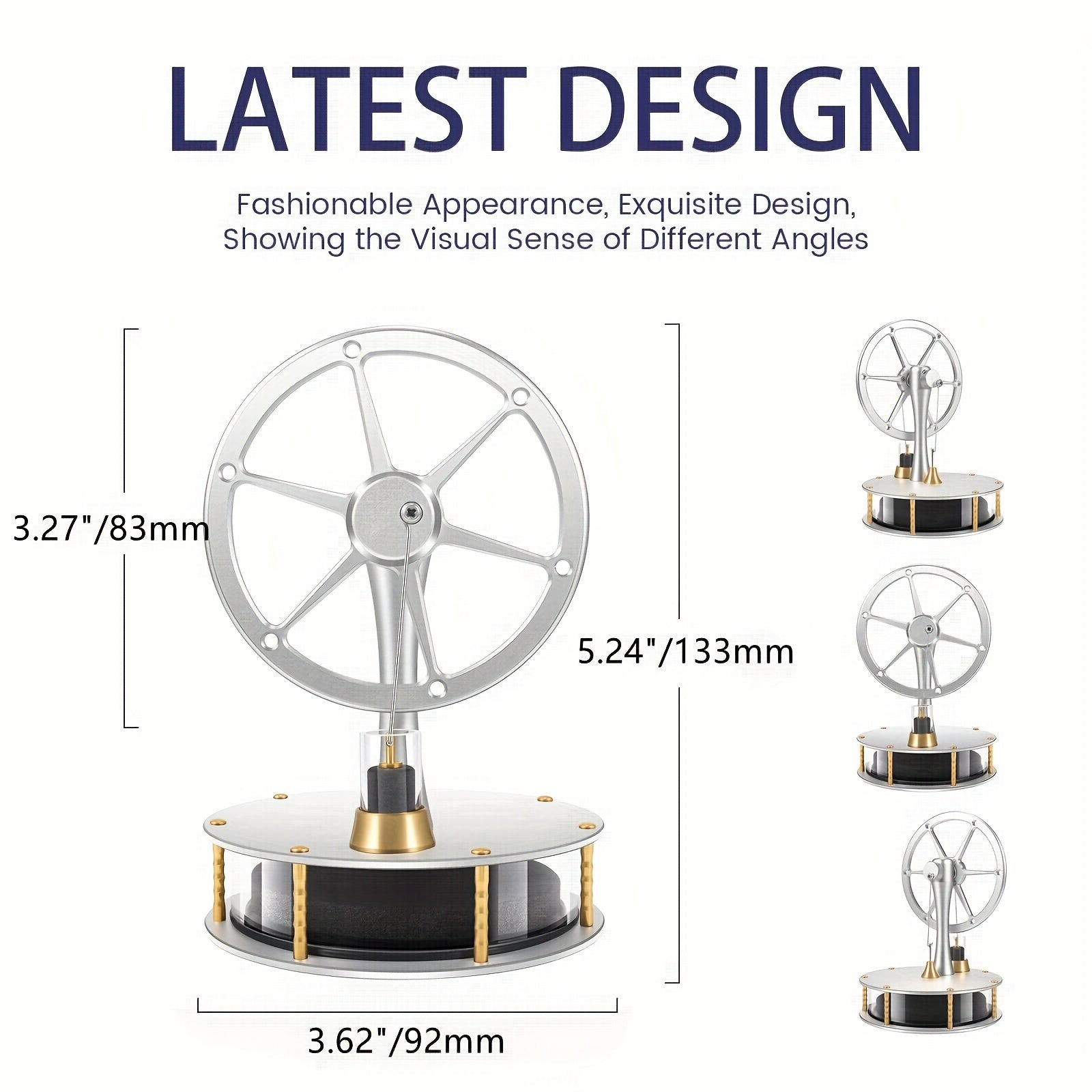 DIY Low Temp Stirling Engine Model Educational Brass Aluminum Adult