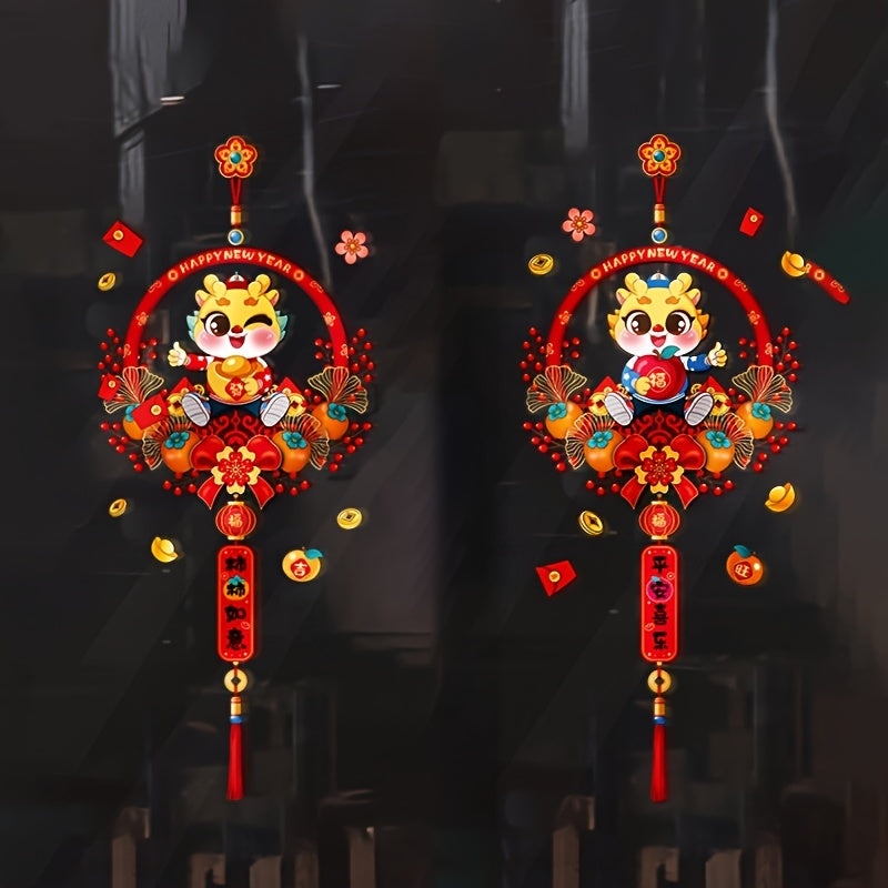 Dragon Year Stickers Colorful Window Decorations