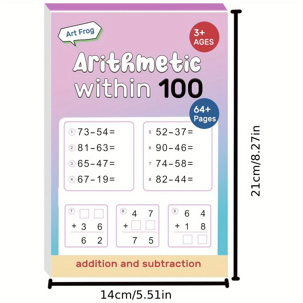 Math Learning Handwriting Arithmetic Exercise Book Set - English Version