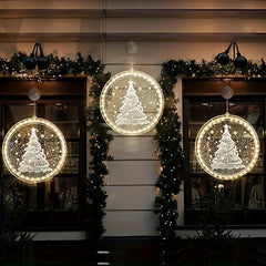 Christmas Window Light Decoration 3D Light Operated