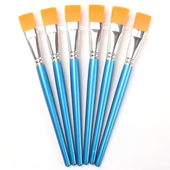 Nylon Brushes for Acrylic Painting Wooden Handle Smooth Application