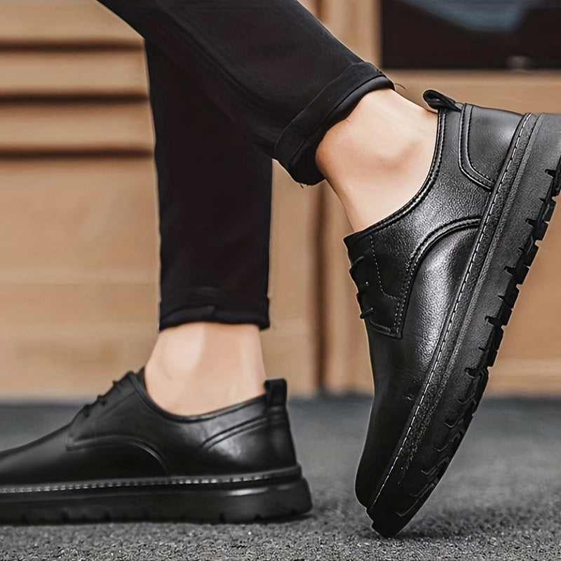Men's Leather Derby Shoes for Wedding Business