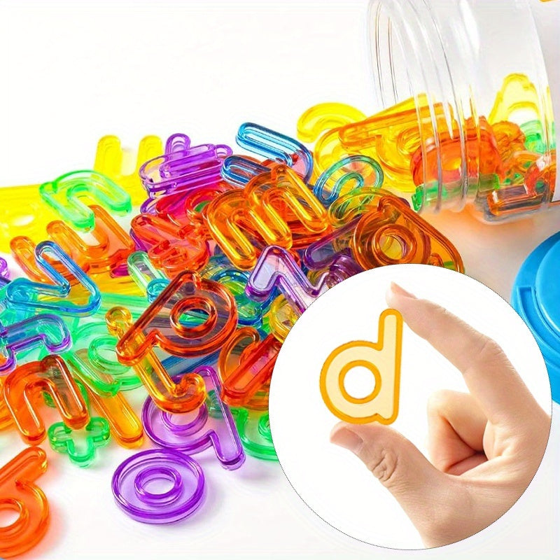 ROYLANZ 78pcs Translucent Letter Toys Educational Math Manipulatives