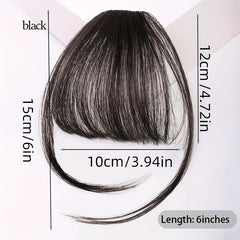 Synthetic Clip In Air Bangs Fringe Hair Extensions for Women Girls
