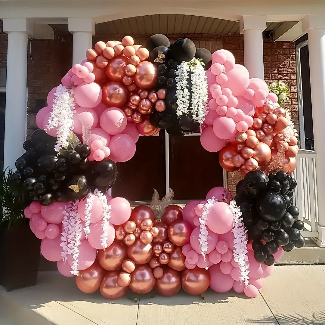 Metallic Rose Balloon Garland Kit for Parties & Events