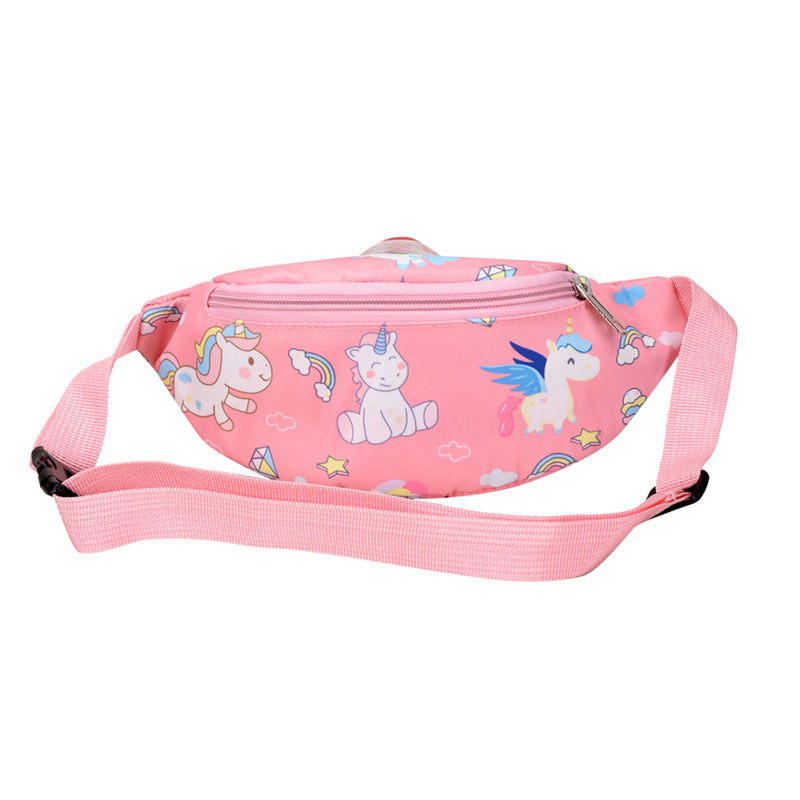 Cartoon Unicorn Dinosaur Kids Waist Bag