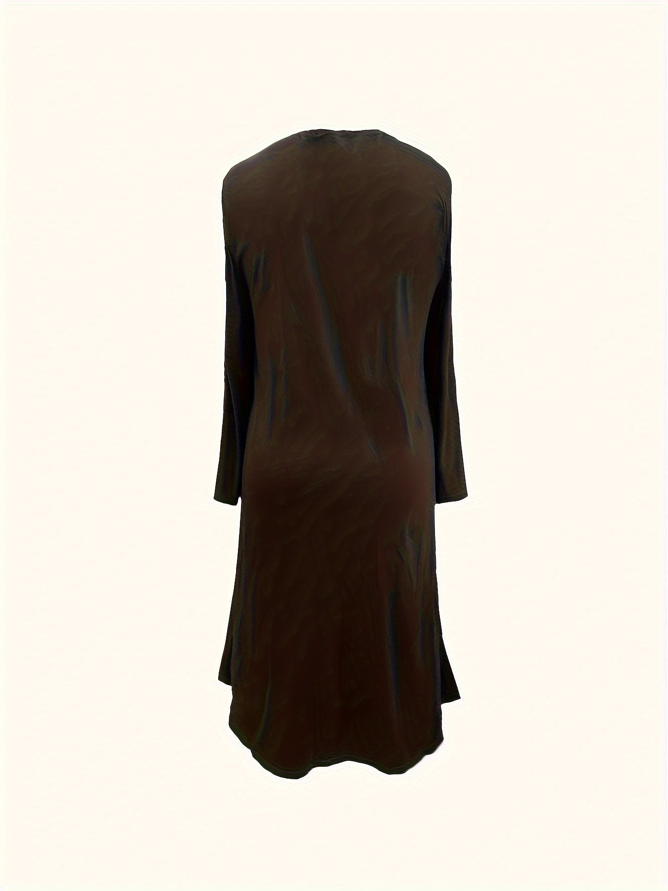 Women's Plus Size Solid Twist Front Tunic Top & Pants Set