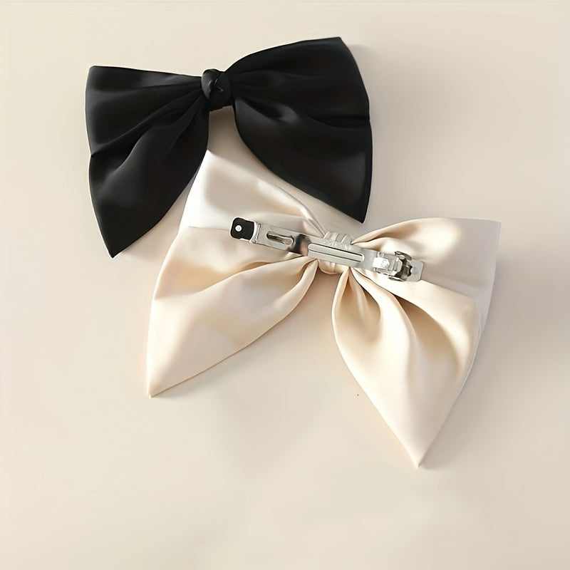 Satin Bowknot Hair Clip French Clip Hair Accessories