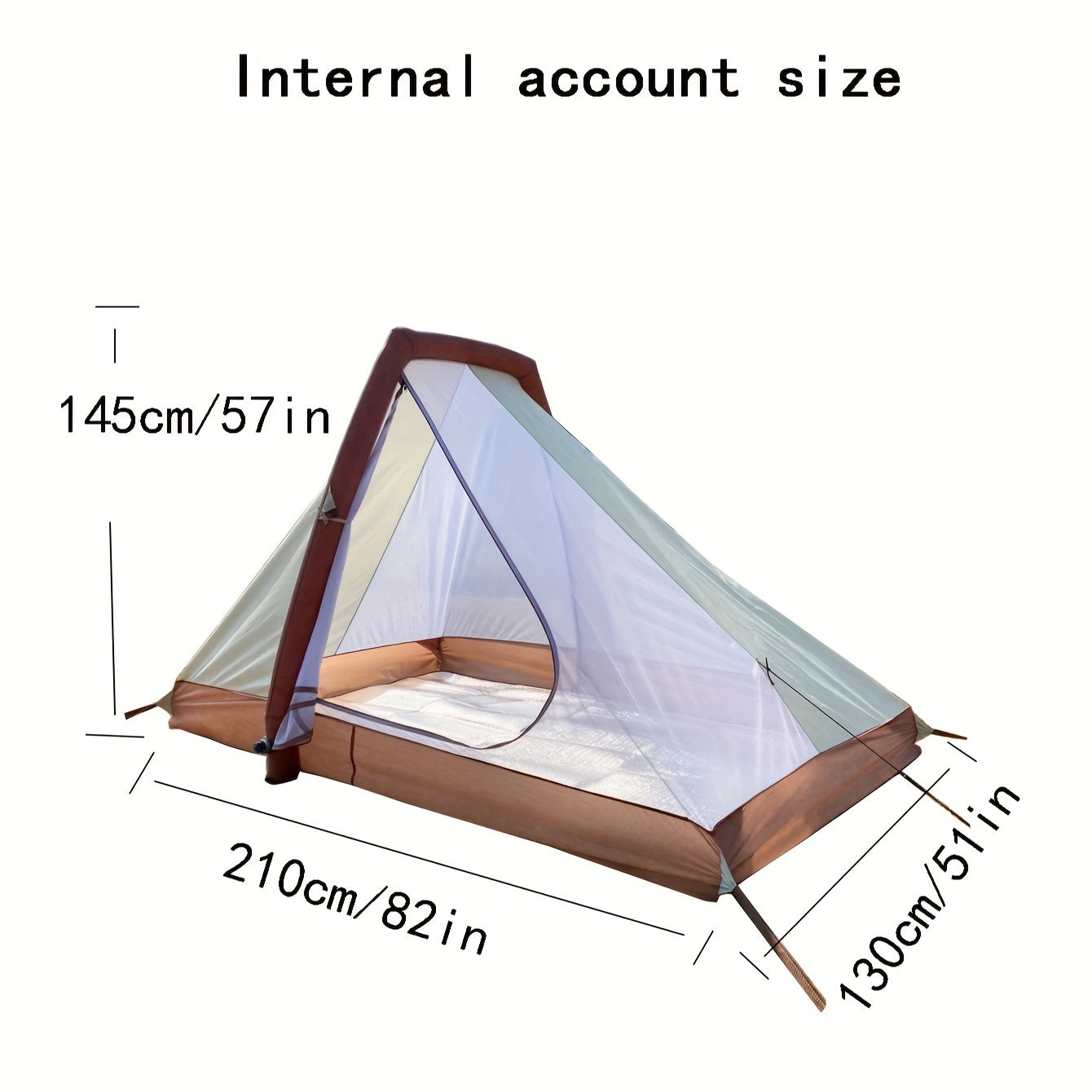 Inflatable Double Layer Tent for Camping & Travel