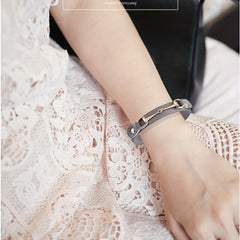Adjustable Horseshoe Buckle Bracelet Unisex Jewelry