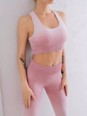 Yoga Workout Set Sports Bra & Leggings Women's Activewear