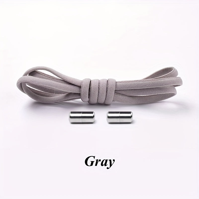 No Tie Shoelaces Round Elastic Shoe Laces For Sneakers 16