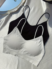 2pcs Wireless Bras Comfy & Breathable Stretch Intimates Bra