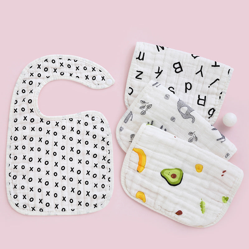 Soft 6 Layer Gauze Bib for Newborns
