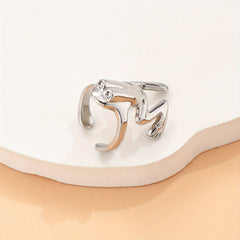 Retro Goth Style Silvery Frog Ear Cuff Copper Jewelry