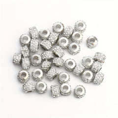 7x5mm Rhinestone Spacer Beads Pave Crystal Clay for Charms Jewelry
