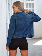 Classic Denim Coat Single Breasted Jacket