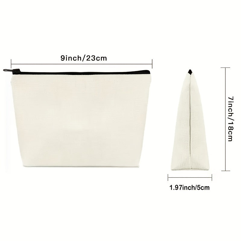 Canvas Cosmetic Bag Large Capacity Travel Makeup Bag