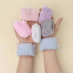 Bath Headband & Wristband Set for Spa & Skin Care