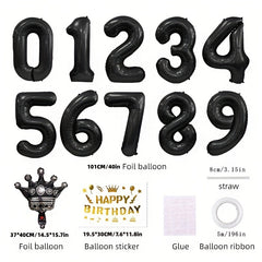 101 6 Cm Digital Birthday Balloon Polyester Film Helium Balloon