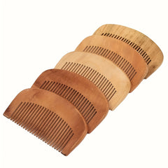 Natural Peach Wooden Comb Engraved Healthy Massage Anti Static Hair Care Tool