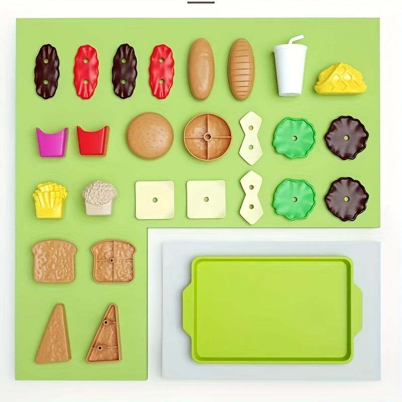 Kids Play House Toys Western Food Kitchen Set
