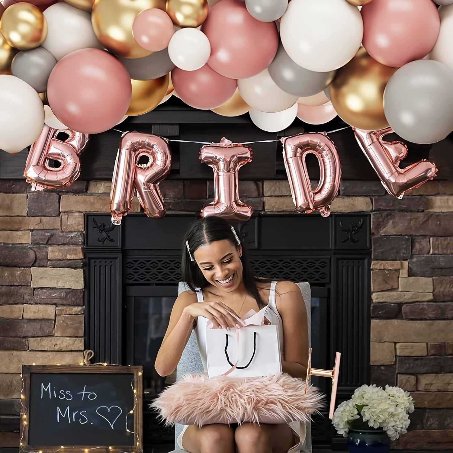 Balloon Garland Arch Kit for Wedding Anniversary Graduation Holiday Celebration