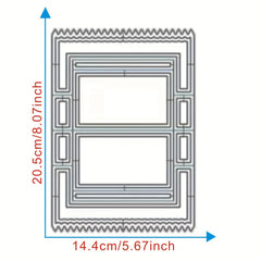 1pc Metal Cutting Mould Frame Templates for Card Making Scrapbooking DIY