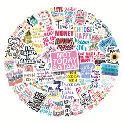 50pcs Inspirational Stickers Waterproof Positive Affirmation Words Motivational