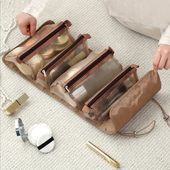 Foldable Travel Cosmetic Bag Makeup Organizer Toiletry Wash Bag