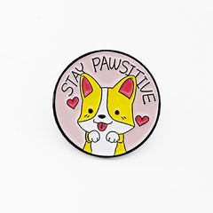 Cartoon Cat And Dog Club Brooch For Men