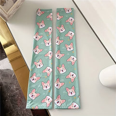 Cartoon Print Ice Sleeve Women's Sunscreen UV Protection Arm Gloves