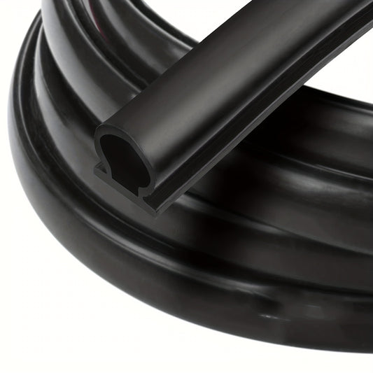 Silicone Rubber Weather Stripping Door Seal Strip - Self Adhesive Backing