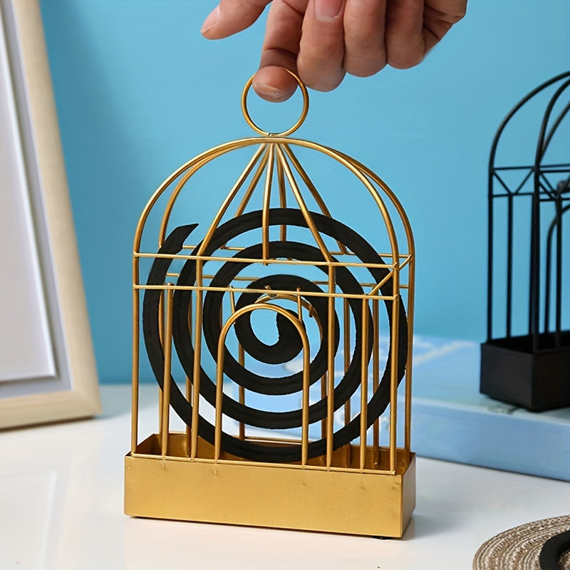 Bird Cage Mosquito Coil Holder Iron Mosquito Repellent Incense Rack