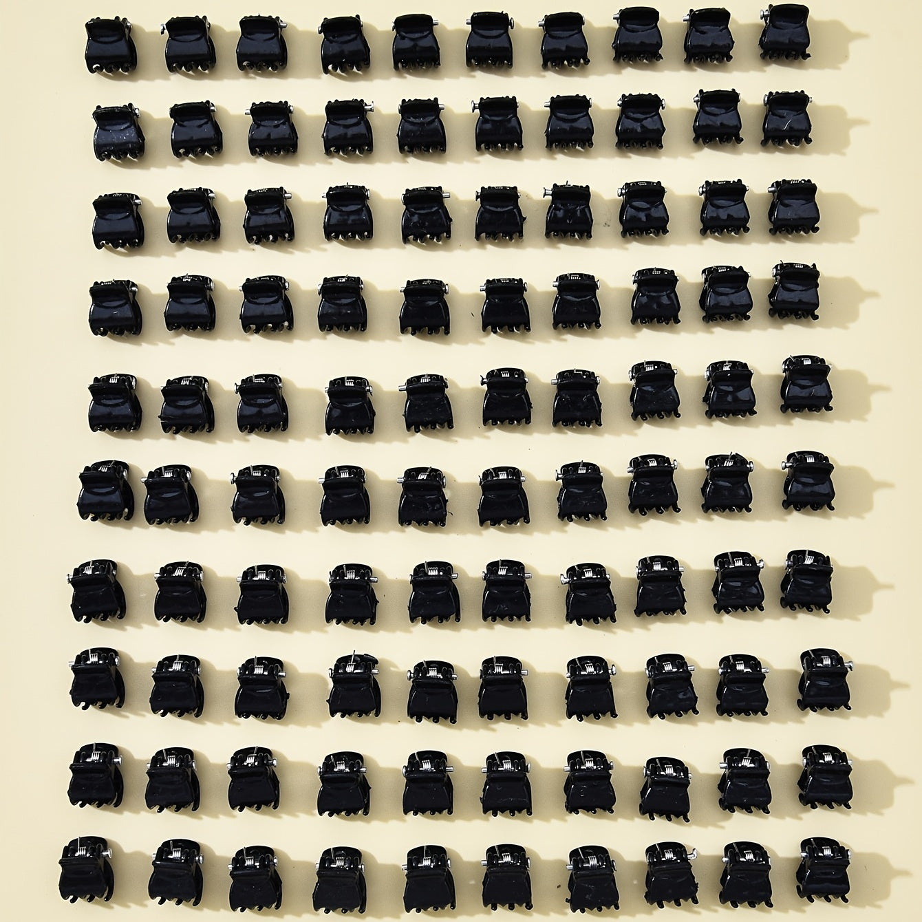 100pcs Mini Plastic Hair Claw Clip Women's Small Hair Accessories
