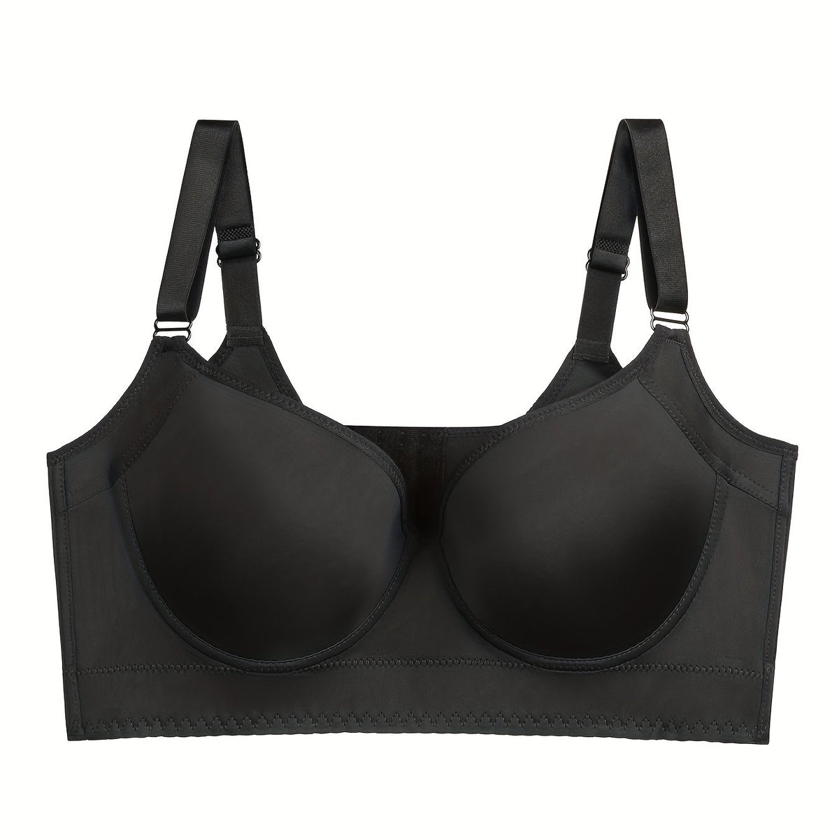 Solid T Shirt Bra Comfy & Breathable Push Up Bra for Women