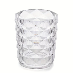 Crystal Pattern Pen Holder Makeup Brush Storage Bucket