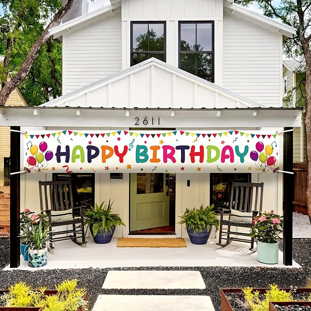 Happy Birthday Banner Christmas Halloween Thanksgiving Gift