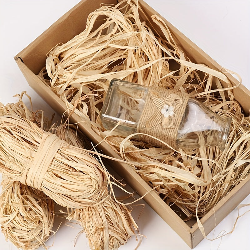 50g Natural Raffia Ribbon Cord Raffia Packing Rope For Gift Wrap