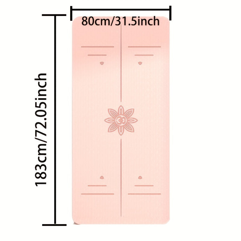 TPE Eco-Friendly Fitness Mat Double Layer Yoga Training Dancing Equipment