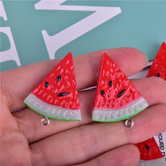 7Pcs Watermelon Resin Decoration Pendant DIY Small Accessories