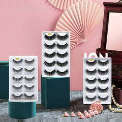 Z'LRAQI BEAUTY 5 pairs Faux Mink False Eyelashes Long Natural and Stylish