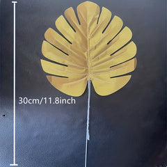 10pcs Tropical Palm Leaves for Luau Beach Table Decor