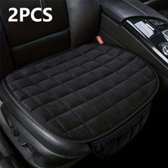 2pcs Winter Car Seat Cover Cushion Anti-slip Front Chair Pad